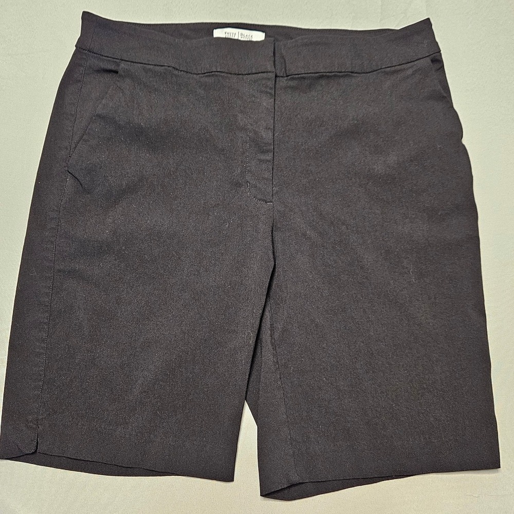 White House Black Market Bermuda Shorts Womens 10 Black Stretch 570277600 Dressy